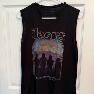 The Doors Black Graphic Muscle Tee